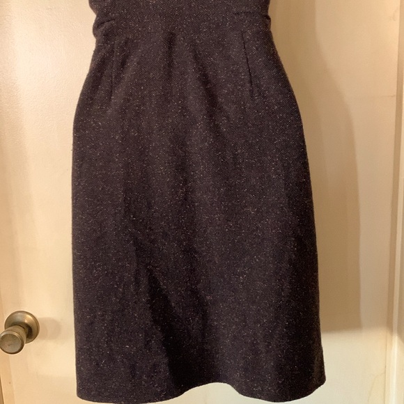 Banana Republic wool/silk blend brown tweed knit dress size 2 - Picture 9 of 10